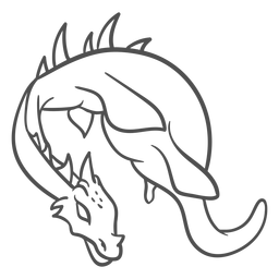 Criatura folclórica dragão golpe voador Desenho PNG