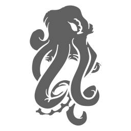 Criatura folclórica kraken com raiva Desenho PNG