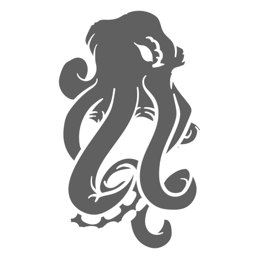 Folklore criatura kraken enojado Diseño PNG