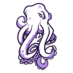 Criatura folklórica kraken enojado dibujado a mano Criatura folklórica kraken enojado dibujado a mano