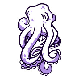 Folklore creature kraken angry hand drawn PNG Design
