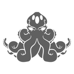 Folklore Kreatur Kraken sitzen PNG-Design