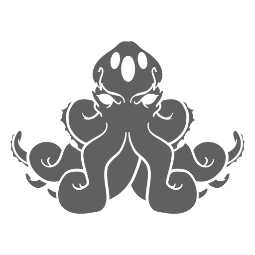 Folklore criatura kraken sentado Diseño PNG