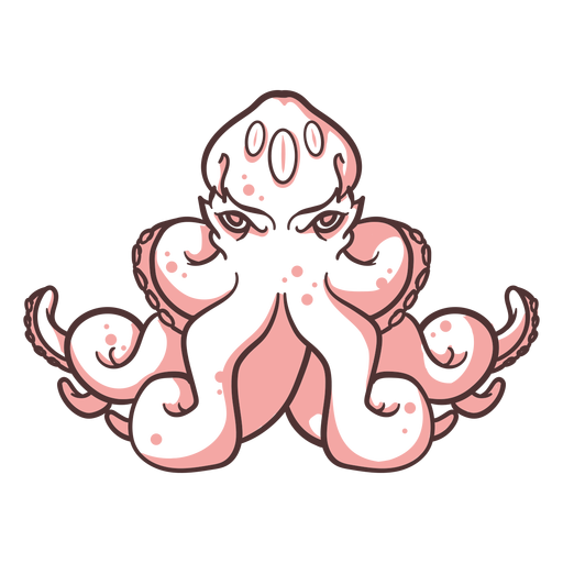 Criatura Folclórica Kraken Sentado Mão Desenhada Baixar Png Svg