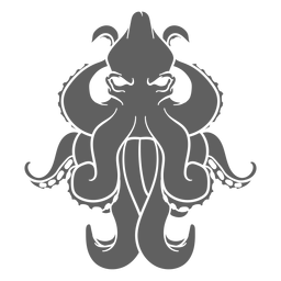Folklore criatura kraken de pie Diseño PNG