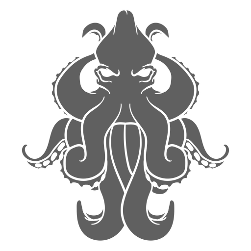 Folklore criatura kraken de pie Diseño PNG