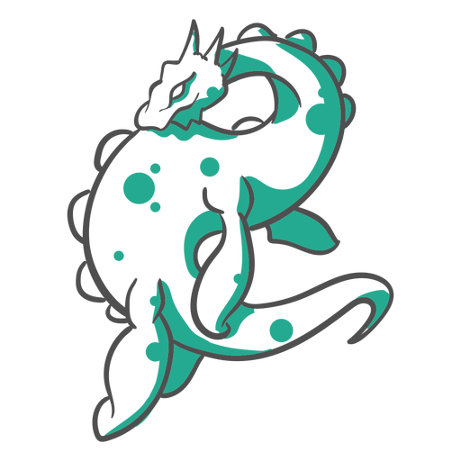 Folklore Kreatur Loch Ness Monster Duotone PNG-Design