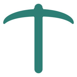 Gradening tool pickaxe silhouette PNG Design