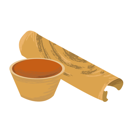 indian dish dosa flat transparent png svg vector file indian dish dosa flat transparent png