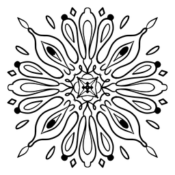 Curso de mandala indiana flor complexa