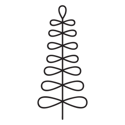 Folha geométrica pequena traço elíptico Desenho PNG