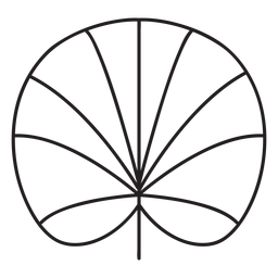 Traço de lótus geométrico da folha Desenho PNG