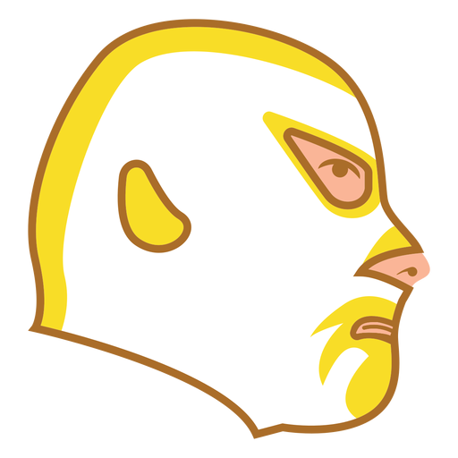 Download Mask yellow right facing flat - Transparent PNG & SVG ...