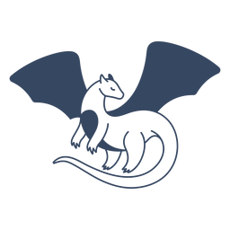 Golpe de dinosaurio volador monstruo Diseño PNG