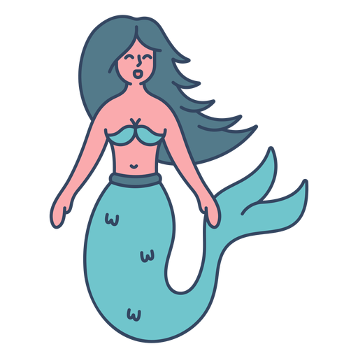 Download Monster mermaid flat - Transparent PNG & SVG vector file