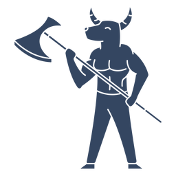 Monster minotaur greek PNG Design