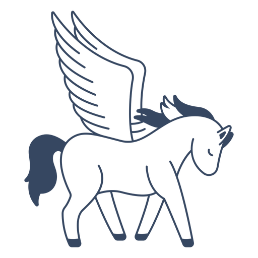 Monster Pegasus griechischen Schlaganfall PNG-Design