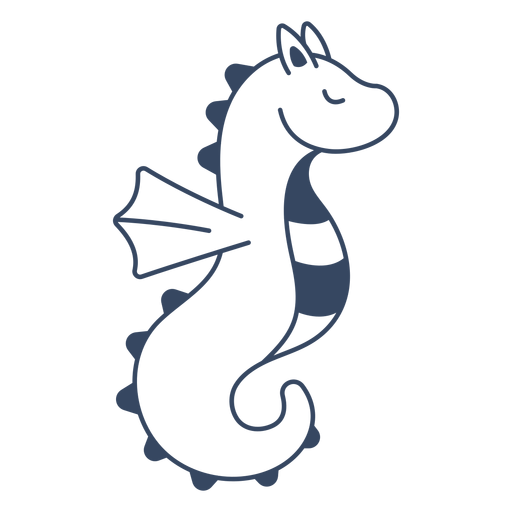 Curso de cavalo-marinho monstro Desenho PNG
