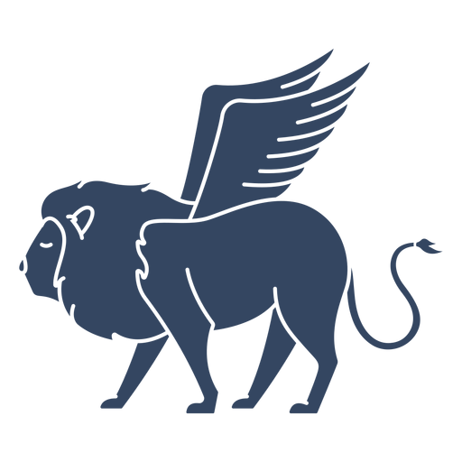 Monster winged lion PNG Design