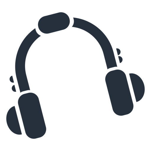 Music headphone PNG Design