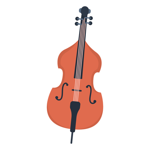 Musik Cello flach PNG-Design