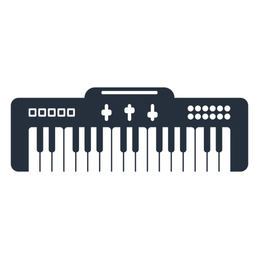 Music electronic keyboard PNG Design