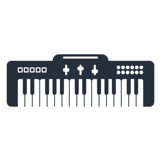 Teclado electrónico de música Diseño PNG