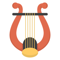 Musik Leier flach PNG-Design