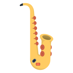Music saxophone flat