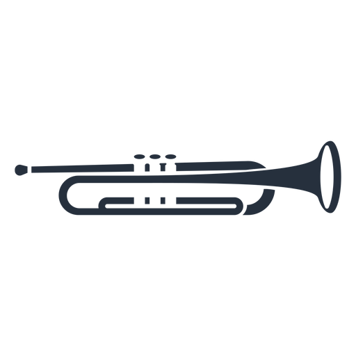 Trompeta musical Diseño PNG