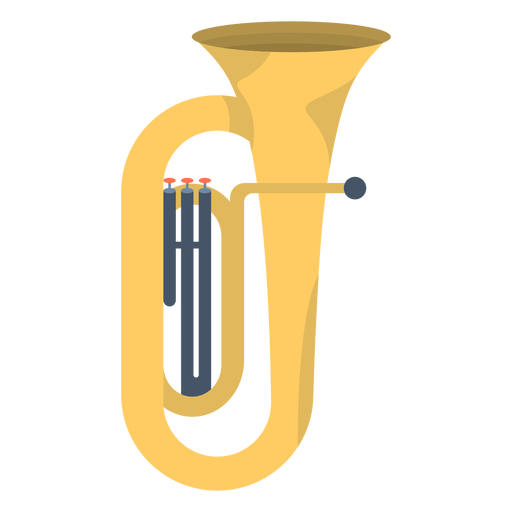 Music tuba flat