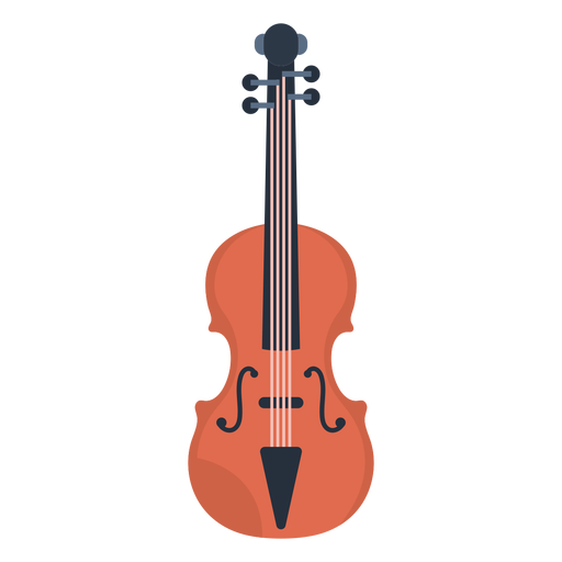 Music violin flat PNG Design