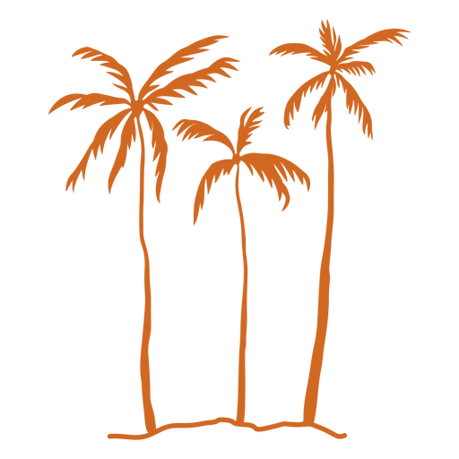 Palmenschattenbildpalme PNG-Design