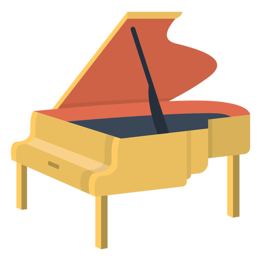 Klavier flach PNG-Design
