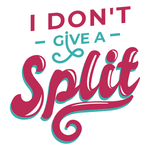 Split lettering