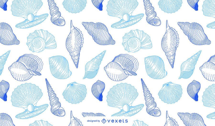 Seashells pattern design Seashells pattern design