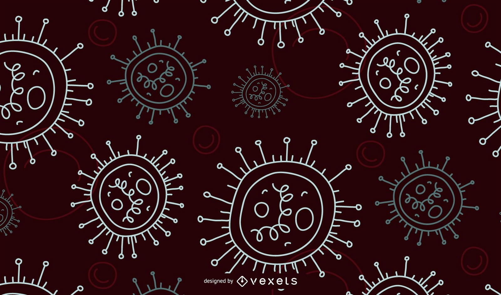 Coronavirus pattern design