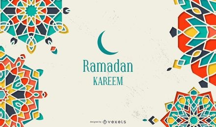 Ramadan Kareem Mandala Background