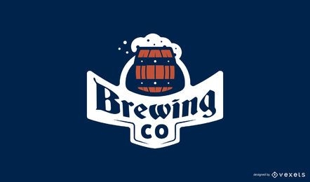 Modelo de logotipo para cerveja