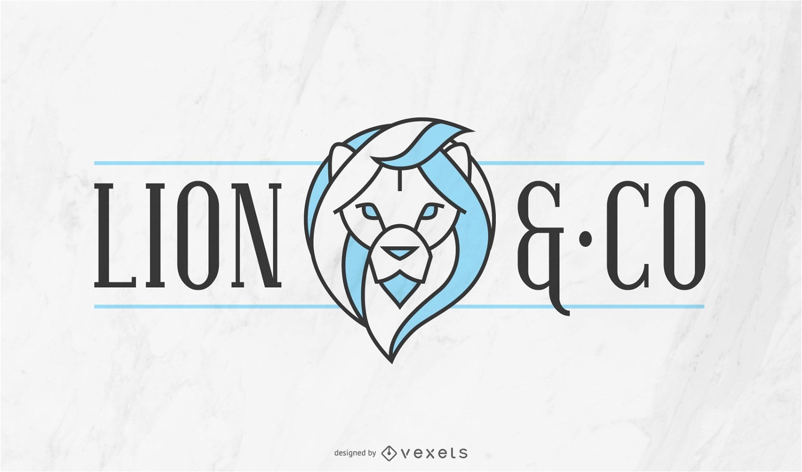 Lion company logo template