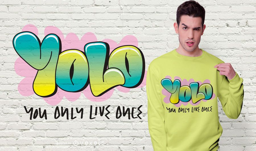 YOLO Quote T-shirt Design YOLO Quote T-shirt Design