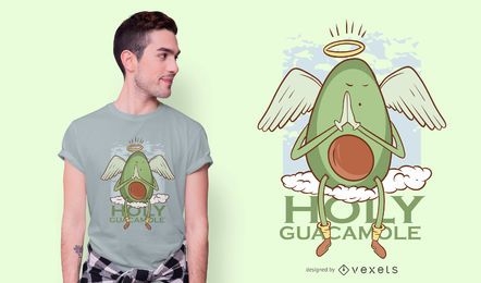 Holy Guacamole Cartoon T-shirt Design
