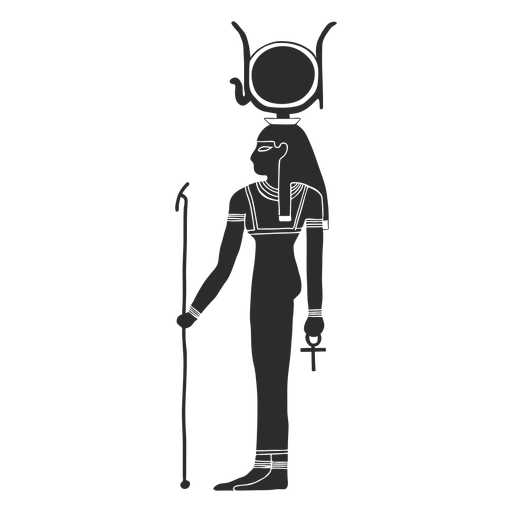 Dios egipcio Hathor Diseño PNG