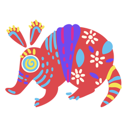 Aardvark mexican flat PNG Design