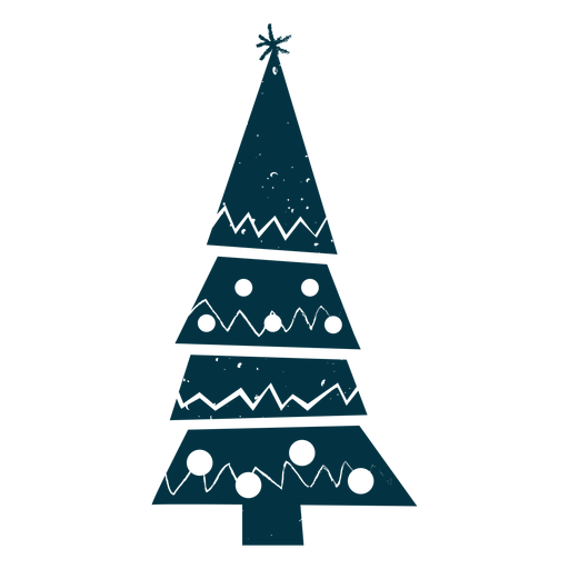 Abstract christmas tree PNG Design