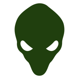 Design PNG E SVG De Cabeça Alienígena Verde Para Camisetas