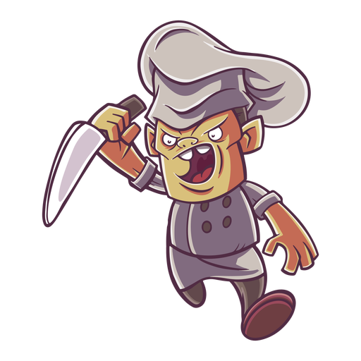 Angry chef illustration - Transparent PNG & SVG vector file