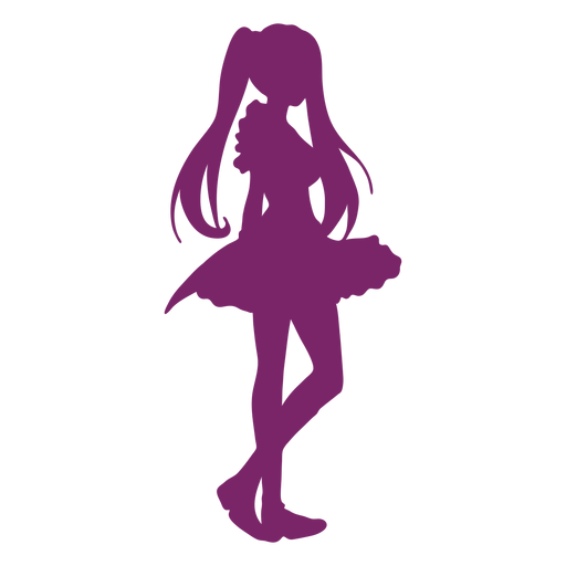 Anime Silhouette Svg