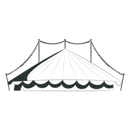 Tenda de circo impressionante Desenho PNG