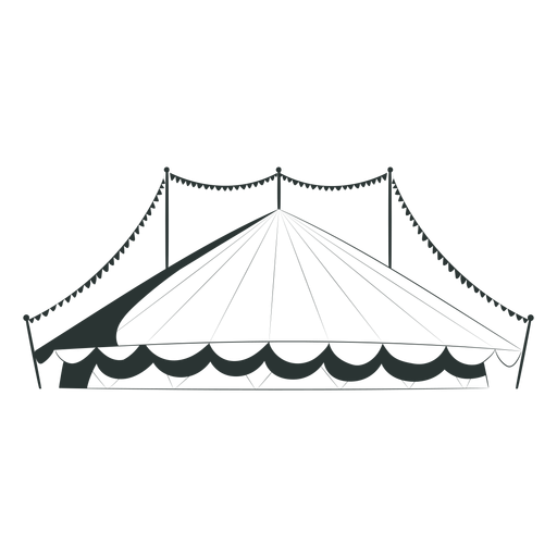 Awesome circus tent PNG Design